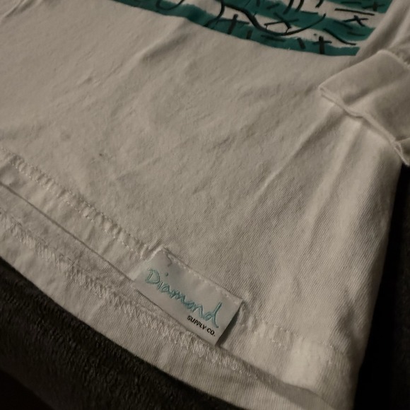 Mickey Mouse Keith Haring White Long Sleeve SMALL Shirt Diamond Supply Two Sided - Picture 3 of 8